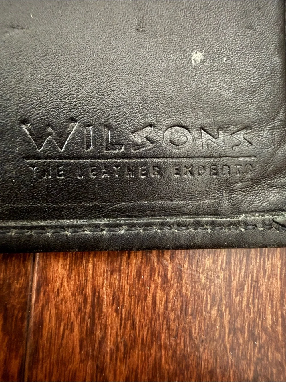Vintage 80s/90s Wilson’s Leather Black Single Fold Multi Card Slot Wallet
